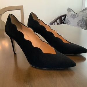Club Monaco High Heel Suede Pumps Italy Size 38 (US Size 7-8)